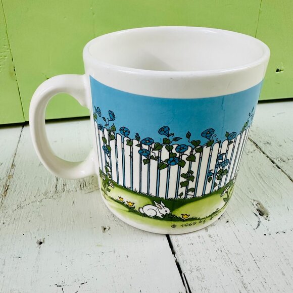 Vintage 60s Joan Walsh Anglund Coffee Mug, Ebeling and Ruess West Germany Mug - Picture 3 of 7